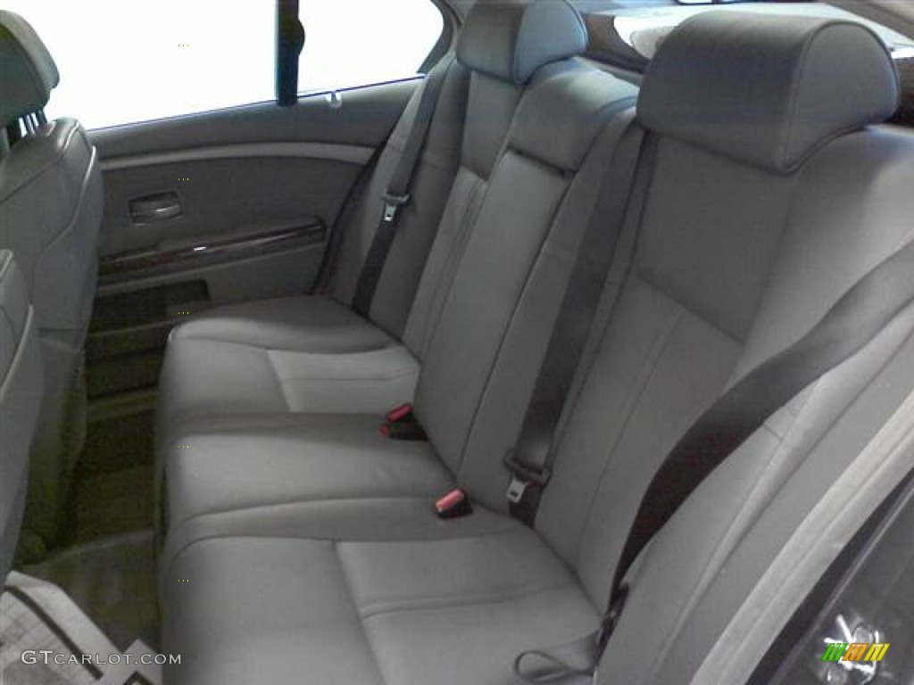 Flannel Grey Interior 2008 BMW 7 Series 750i Sedan Photo #57114211