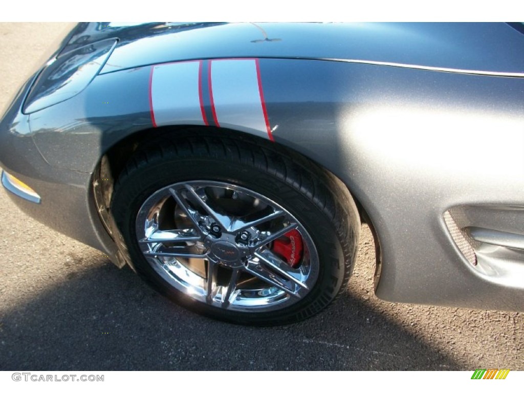 2003 Corvette Convertible - Medium Spiral Gray Metallic / Light Oak photo #16