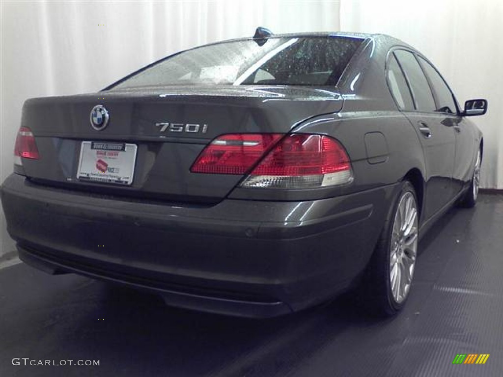 2008 7 Series 750i Sedan - Sterling Grey Metallic / Flannel Grey photo #16