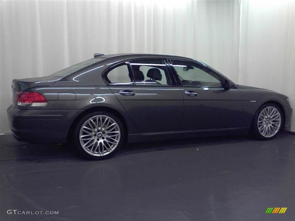 2008 7 Series 750i Sedan - Sterling Grey Metallic / Flannel Grey photo #17