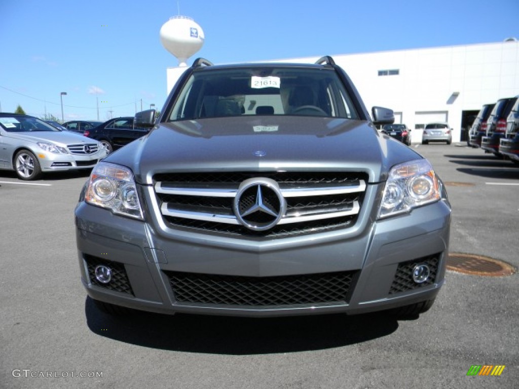 2012 GLK 350 4Matic - Sapphire Grey Metallic / Black photo #2