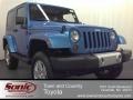 2010 Surf Blue Pearl Jeep Wrangler Sahara 4x4  photo #1