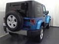 2010 Surf Blue Pearl Jeep Wrangler Sahara 4x4  photo #16