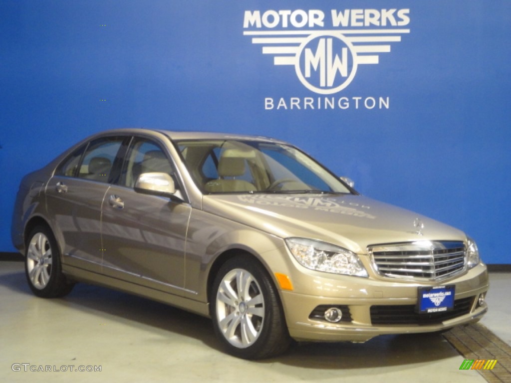 2009 C 300 Luxury - Sand Beige Metallic / Almond/Mocha photo #1