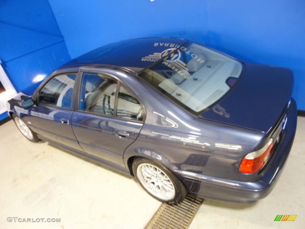 2002 5 Series 530i Sedan - Toledo Blue Metallic / Grey photo #27
