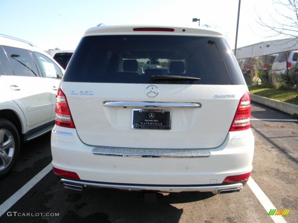 2012 GL 350 BlueTEC 4Matic - Arctic White / Black photo #4