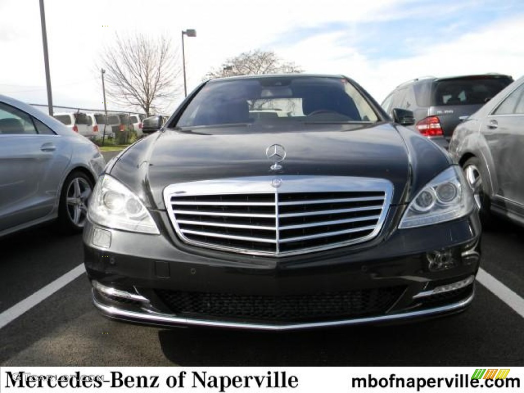 2012 S 350 BlueTEC 4Matic - Magnetite Black Metallic / Black photo #1