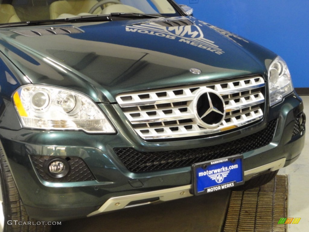 2009 ML 350 4Matic - Jade Green Metallic / Cashmere photo #2