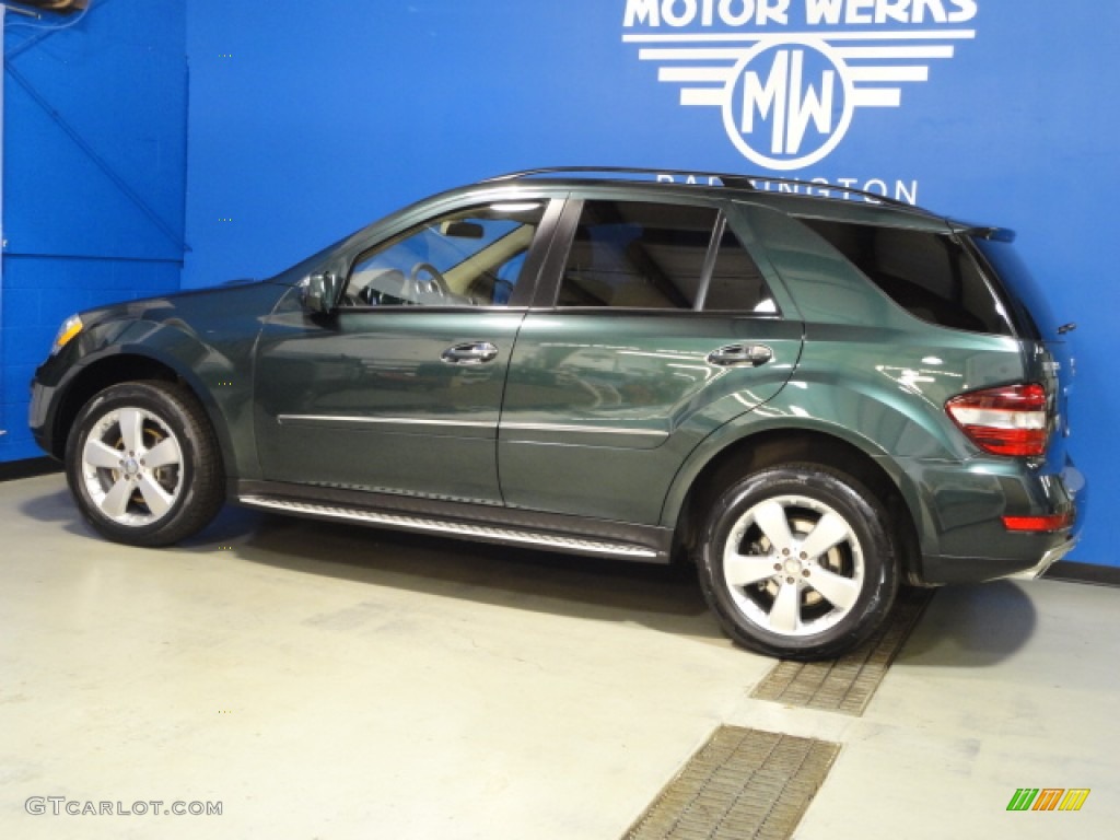 2009 ML 350 4Matic - Jade Green Metallic / Cashmere photo #6