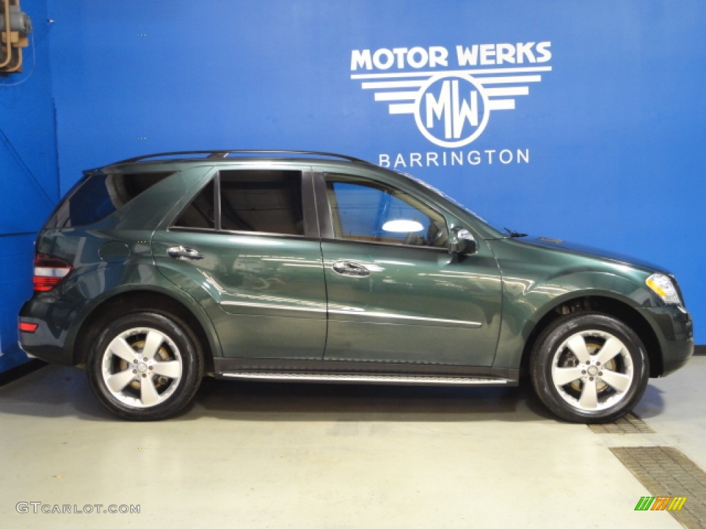 2009 ML 350 4Matic - Jade Green Metallic / Cashmere photo #7