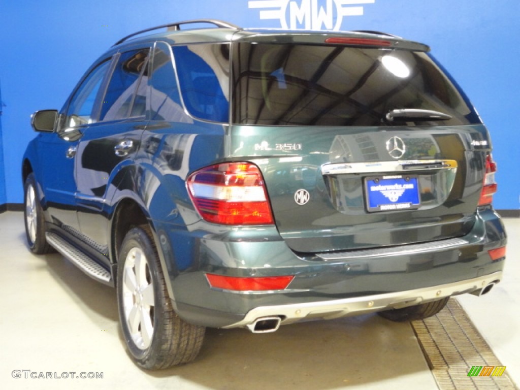 2009 ML 350 4Matic - Jade Green Metallic / Cashmere photo #10