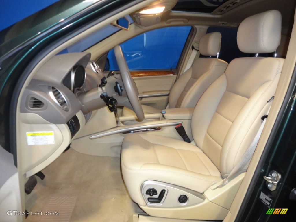 2009 ML 350 4Matic - Jade Green Metallic / Cashmere photo #13