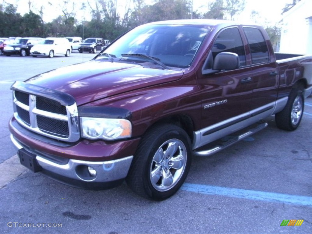 2003 Ram 1500 SLT Quad Cab - Dark Garnet Red Pearl / Dark Slate Gray photo #4