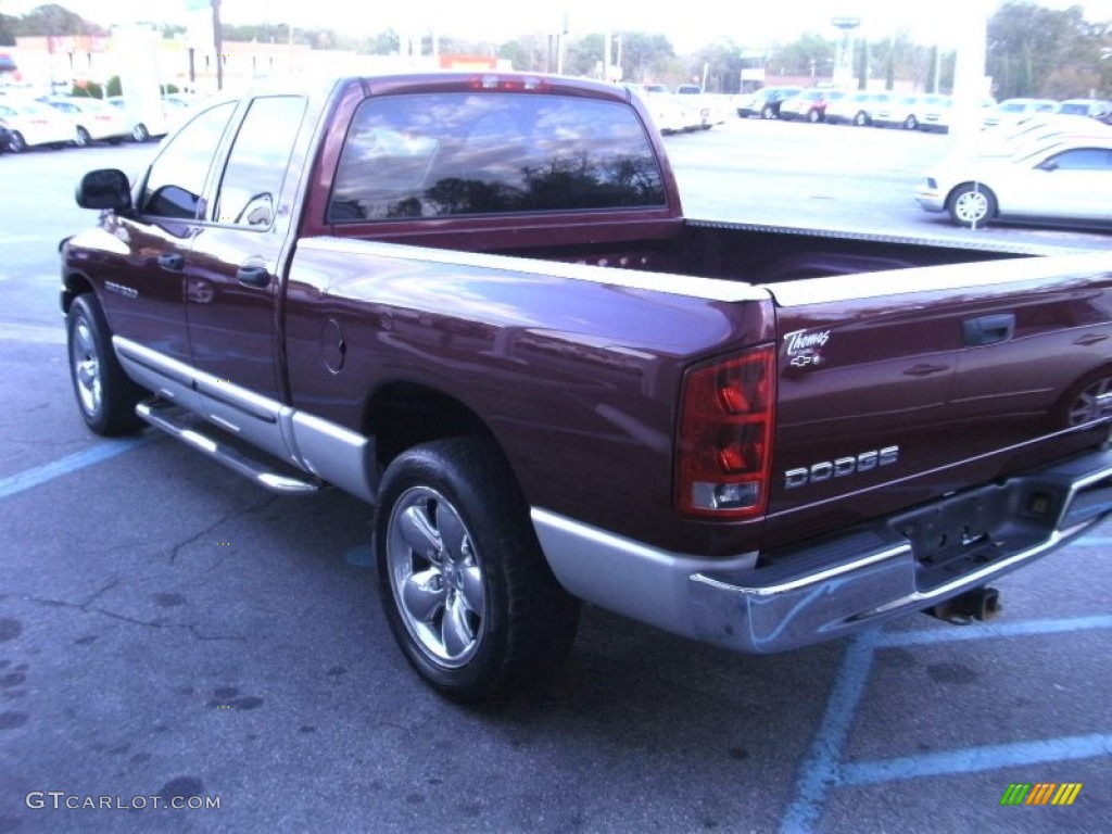 2003 Ram 1500 SLT Quad Cab - Dark Garnet Red Pearl / Dark Slate Gray photo #6