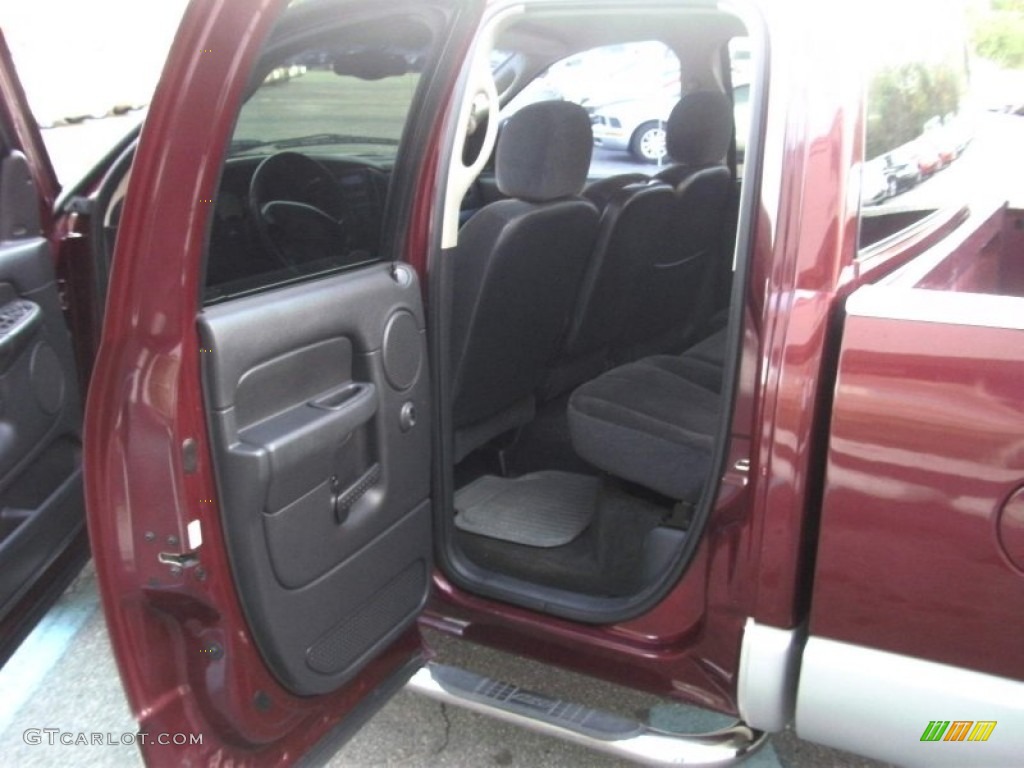 2003 Ram 1500 SLT Quad Cab - Dark Garnet Red Pearl / Dark Slate Gray photo #8