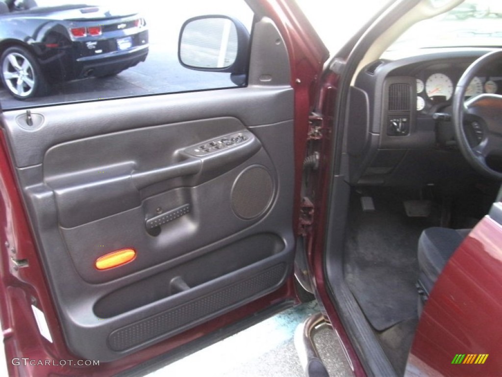 2003 Ram 1500 SLT Quad Cab - Dark Garnet Red Pearl / Dark Slate Gray photo #12