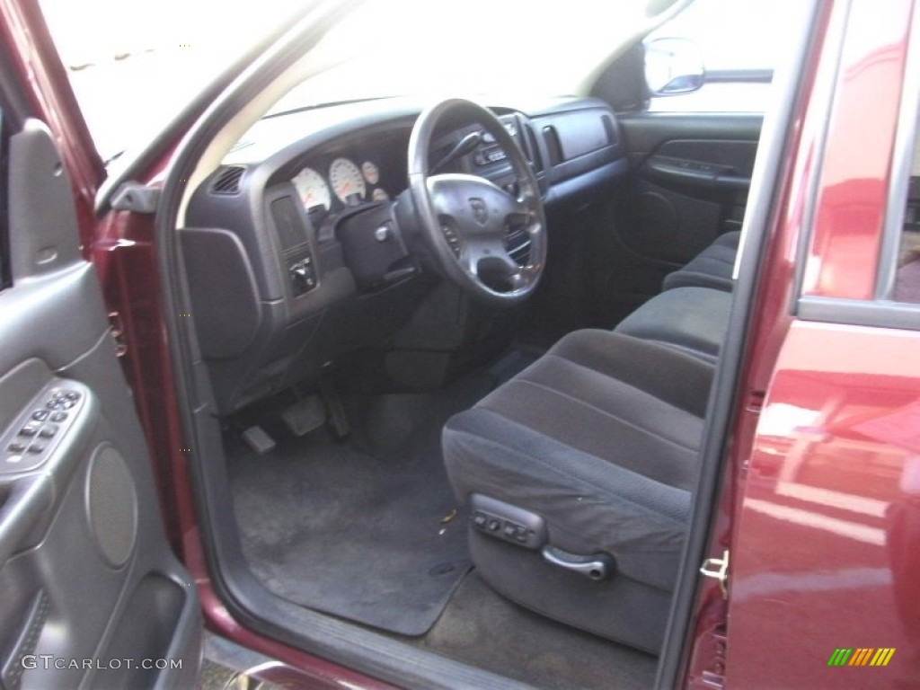 2003 Ram 1500 SLT Quad Cab - Dark Garnet Red Pearl / Dark Slate Gray photo #14