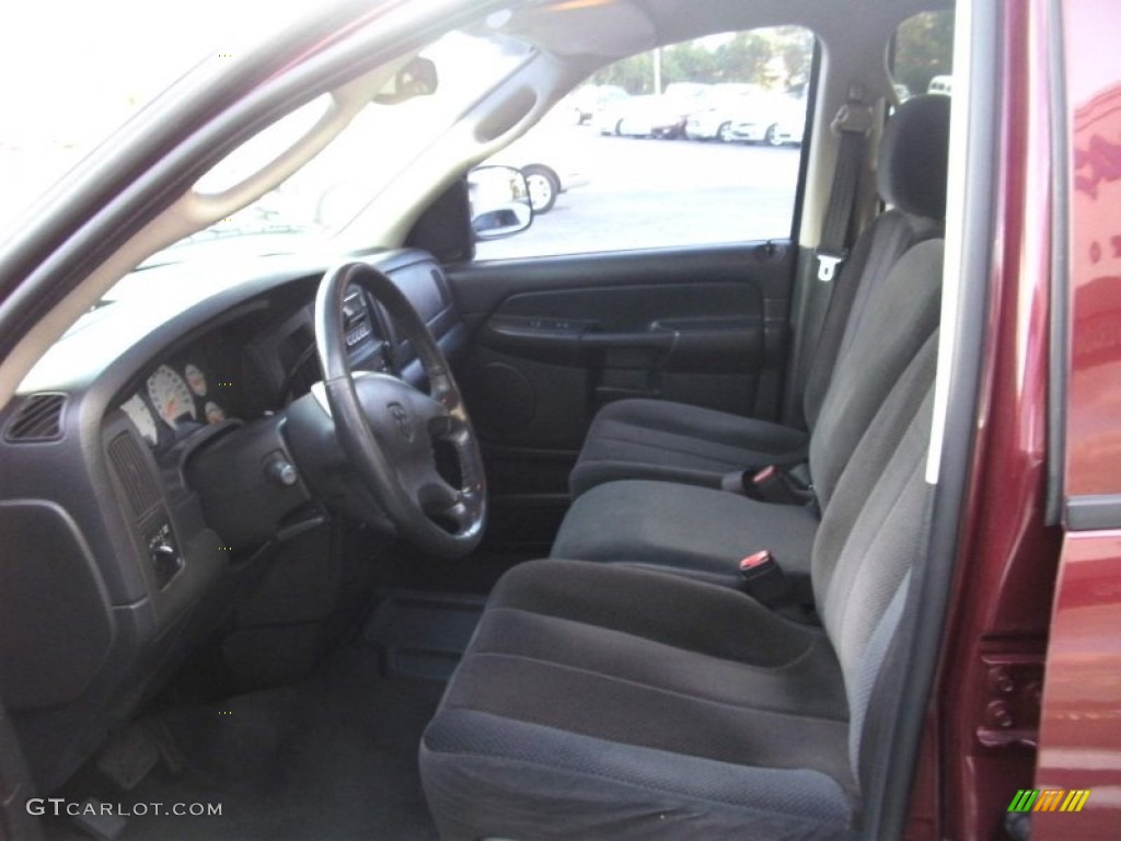 2003 Ram 1500 SLT Quad Cab - Dark Garnet Red Pearl / Dark Slate Gray photo #15