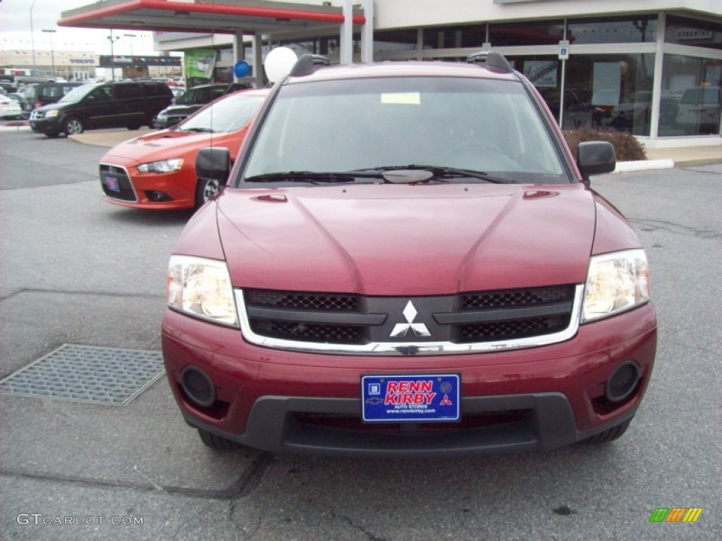 2006 Endeavor LS AWD - Ultra Red Pearl / Charcoal photo #8