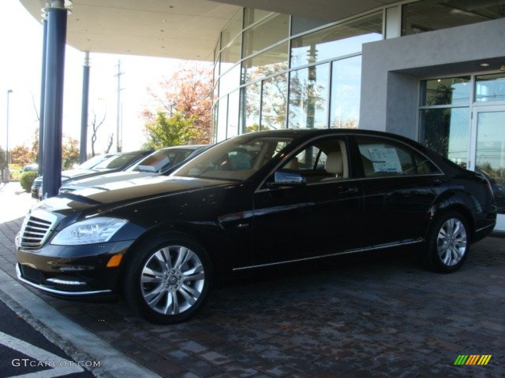 Black 2010 Mercedes-Benz S 400 Hybrid Sedan Exterior Photo #57120729