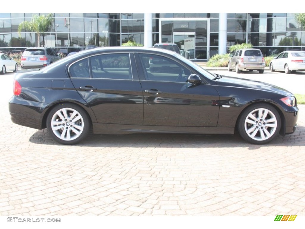 2008 3 Series 328i Sedan - Black Sapphire Metallic / Cream Beige photo #3