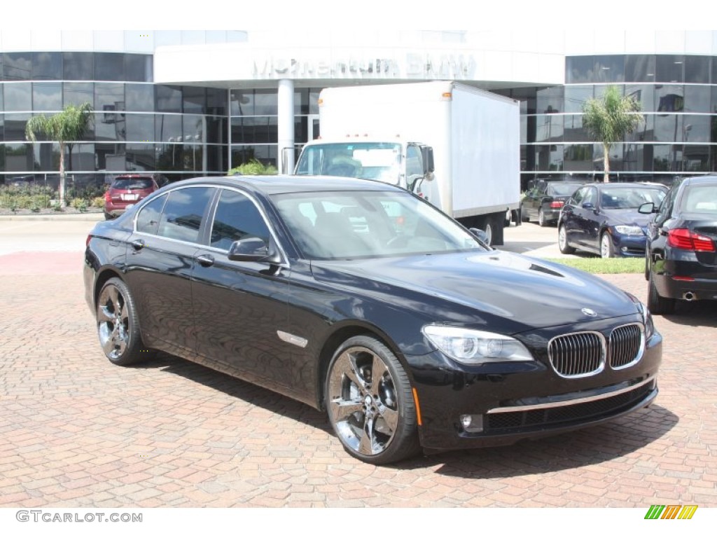 2011 7 Series 750i Sedan - Jet Black / Oyster/Black photo #1