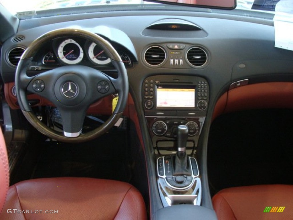 2009 Mercedes-Benz SL 550 Roadster Red Dashboard Photo #57122899