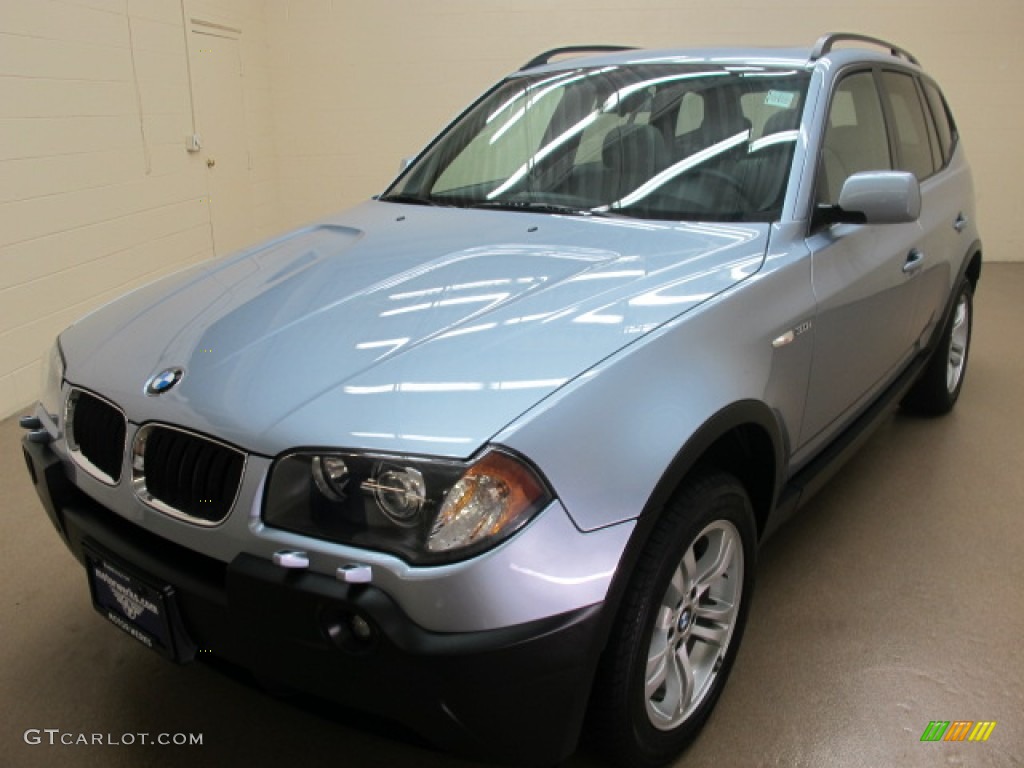2005 X3 3.0i - Blue Water Metallic / Grey photo #4