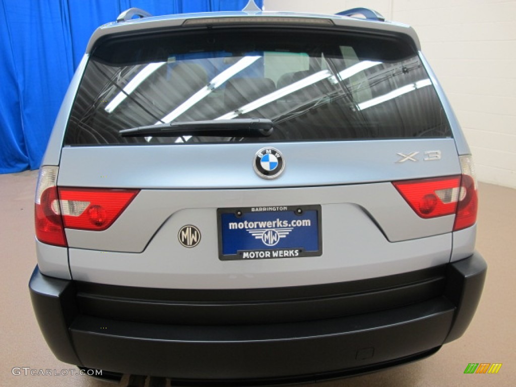 2005 X3 3.0i - Blue Water Metallic / Grey photo #7