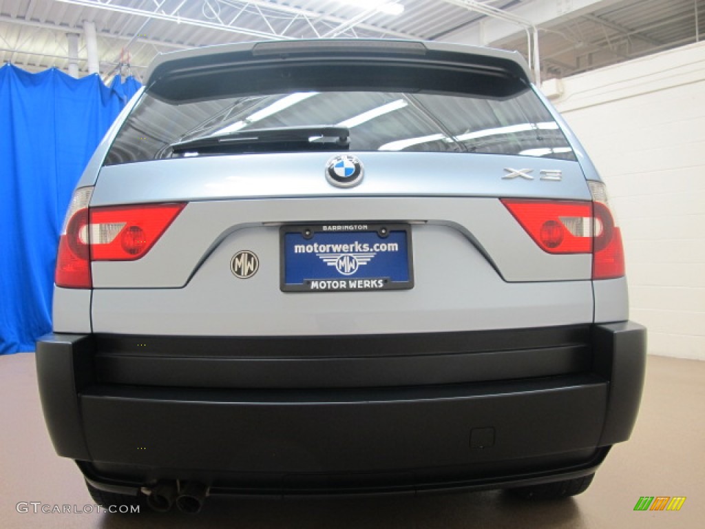 2005 X3 3.0i - Blue Water Metallic / Grey photo #8