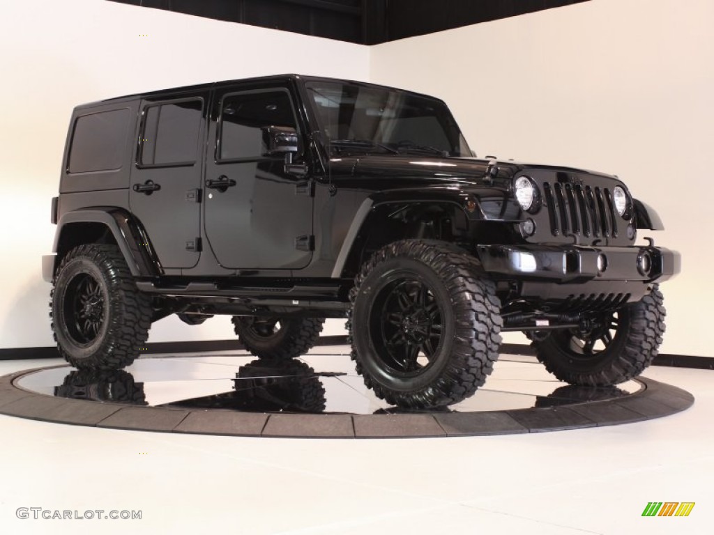 Black 2011 Jeep Wrangler Unlimited Sahara 4x4 Exterior Photo #57126857