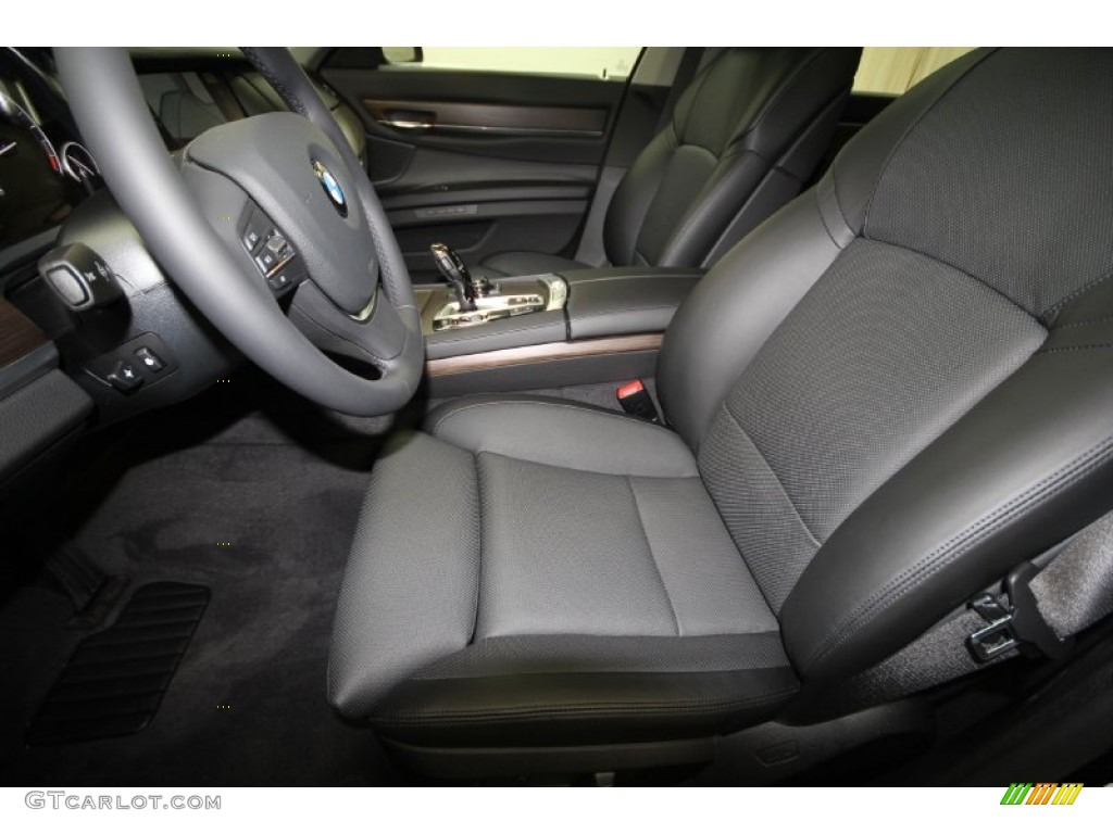 Black Interior 2012 BMW 7 Series 750Li xDrive Sedan Photo #57127009