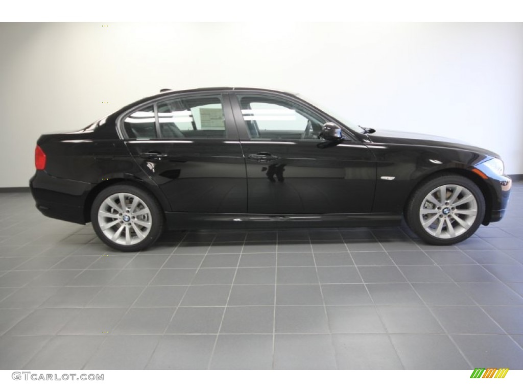 2011 3 Series 328i Sedan - Jet Black / Black Dakota Leather photo #3