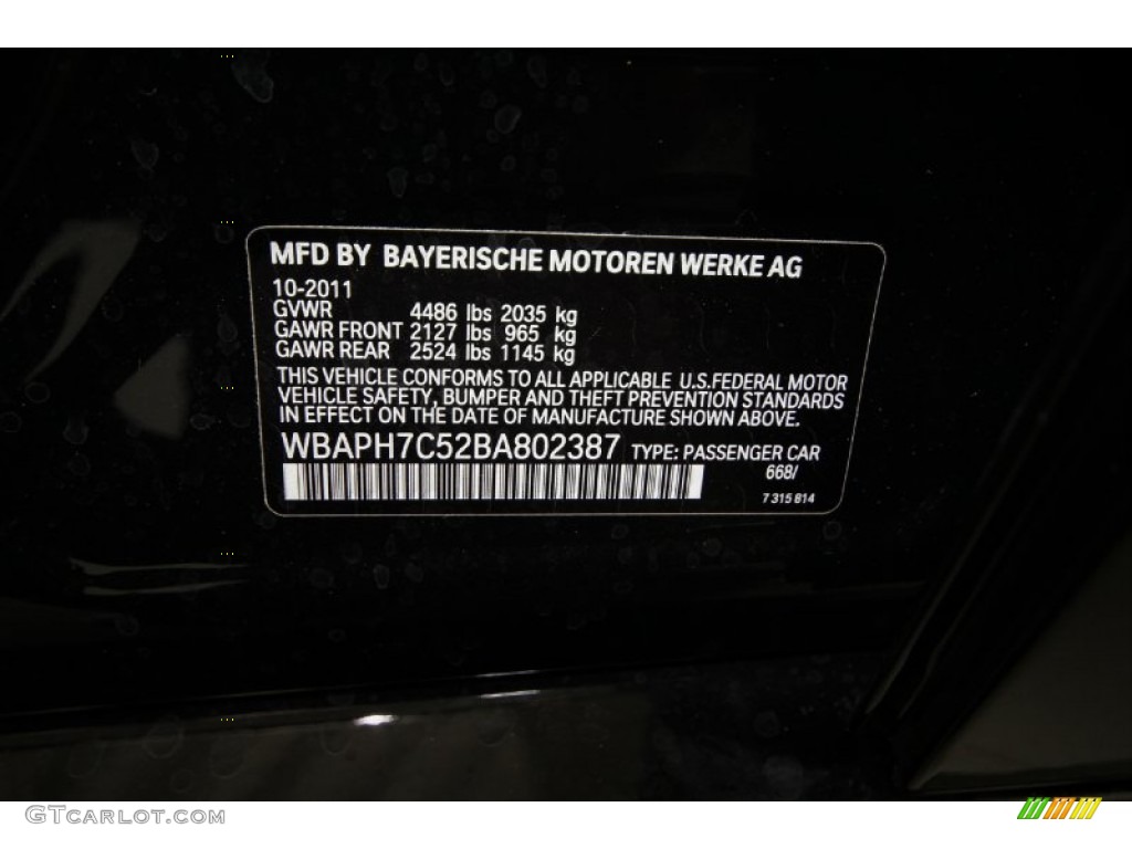 2011 3 Series 328i Sedan - Jet Black / Black Dakota Leather photo #8