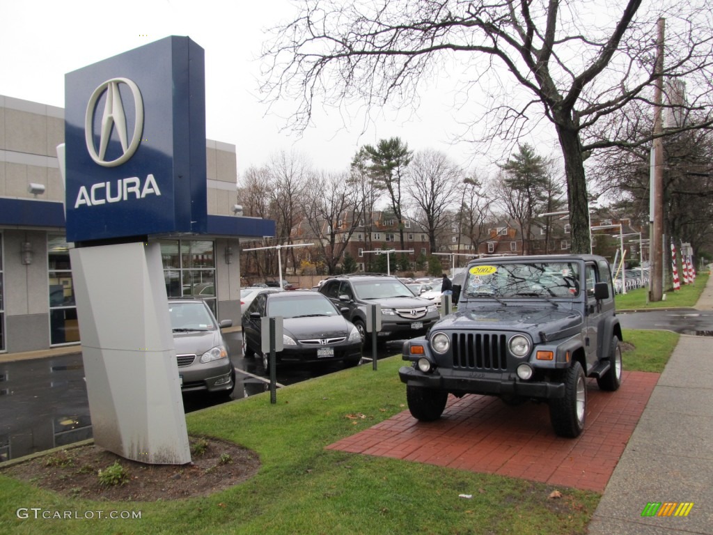 2002 Wrangler Sport 4x4 - Steel Blue Pearl / Agate Black photo #4