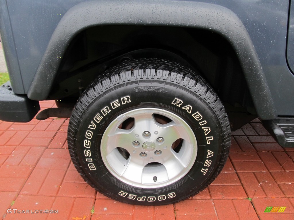 2002 Wrangler Sport 4x4 - Steel Blue Pearl / Agate Black photo #10