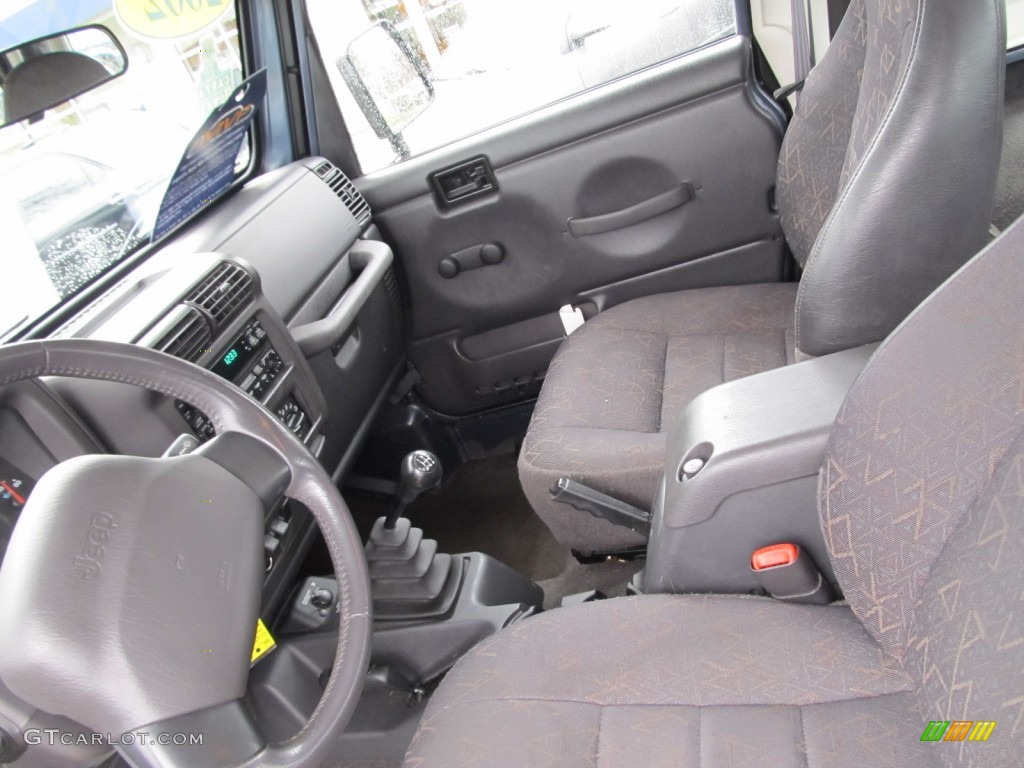 2002 Wrangler Sport 4x4 - Steel Blue Pearl / Agate Black photo #14