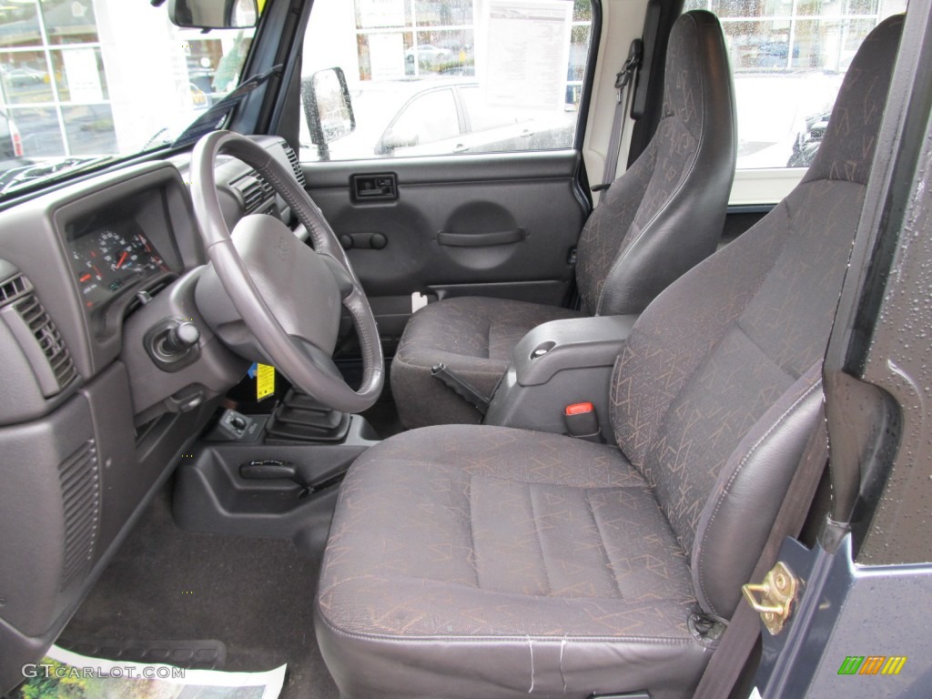 2002 Wrangler Sport 4x4 - Steel Blue Pearl / Agate Black photo #19