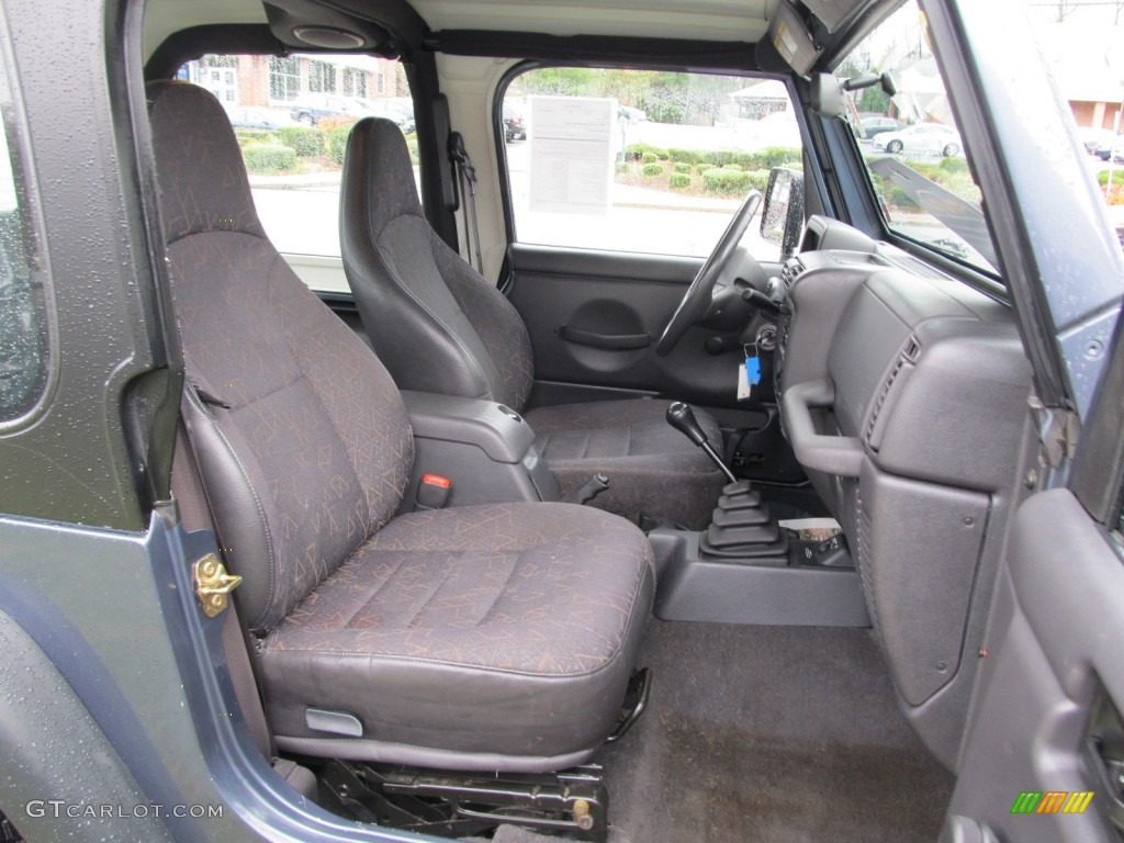 2002 Wrangler Sport 4x4 - Steel Blue Pearl / Agate Black photo #23