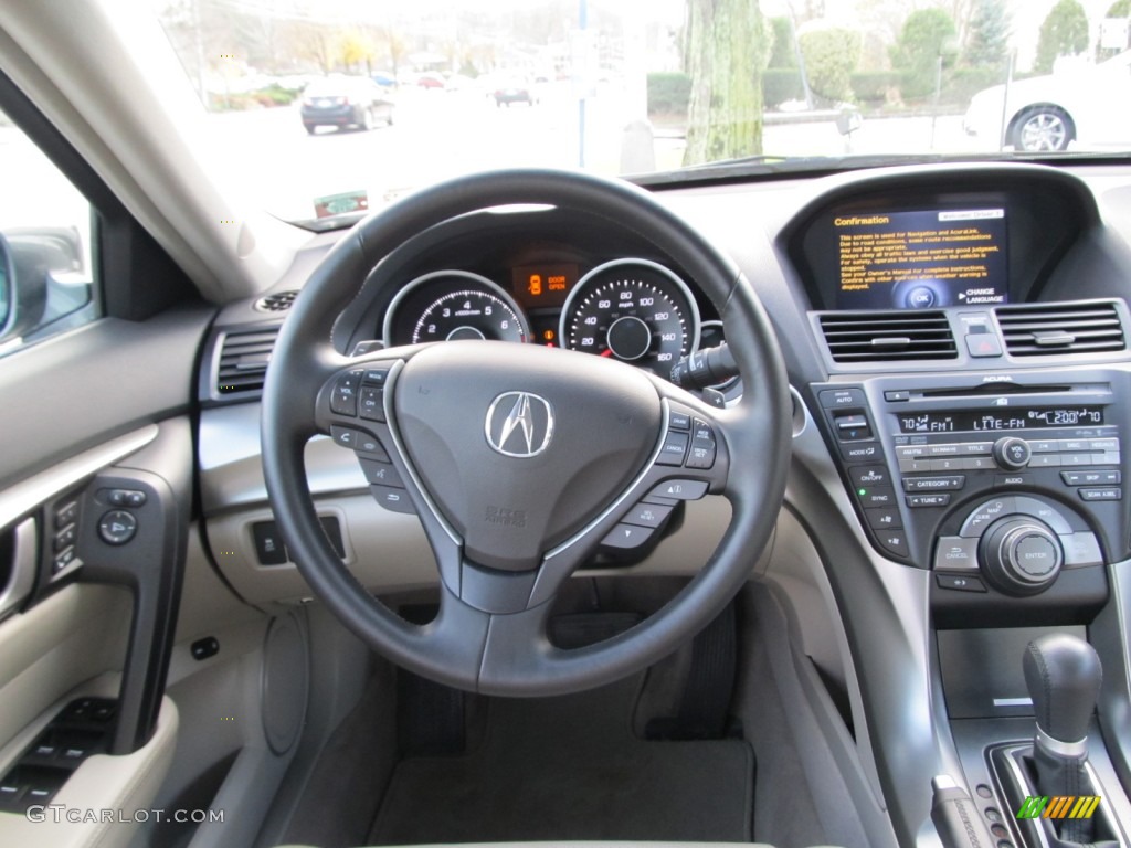 2011 Acura RDX Technology SH-AWD Taupe Steering Wheel Photo #57128896