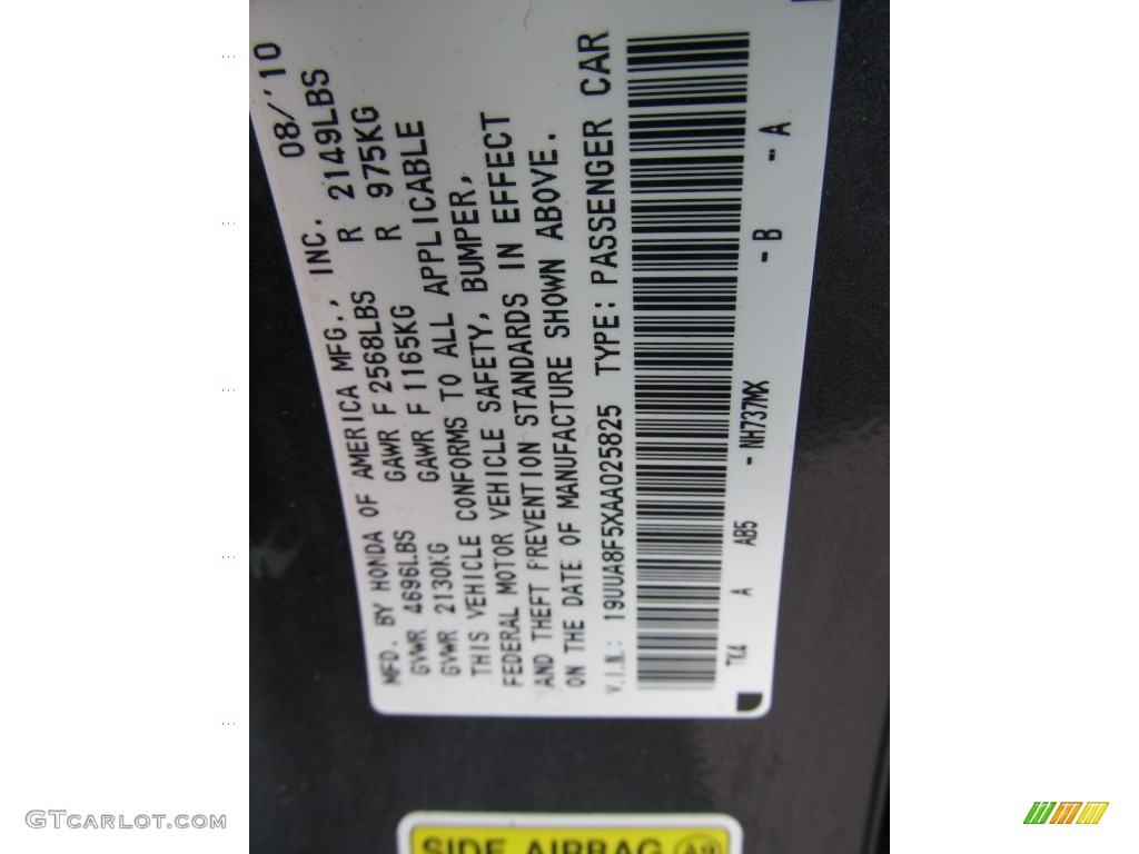 2011 RDX Color Code NH737MX for Polished Metal Metallic Photo #57129016
