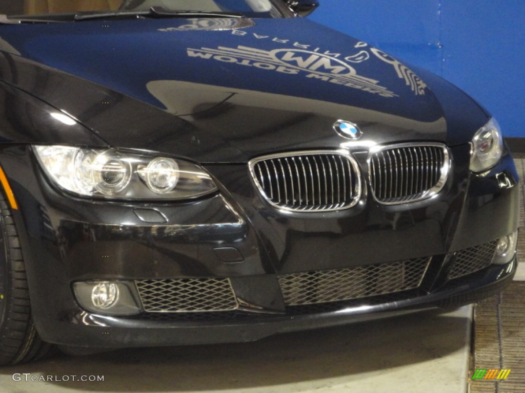 2008 3 Series 335i Coupe - Jet Black / Saddle Brown/Black photo #2