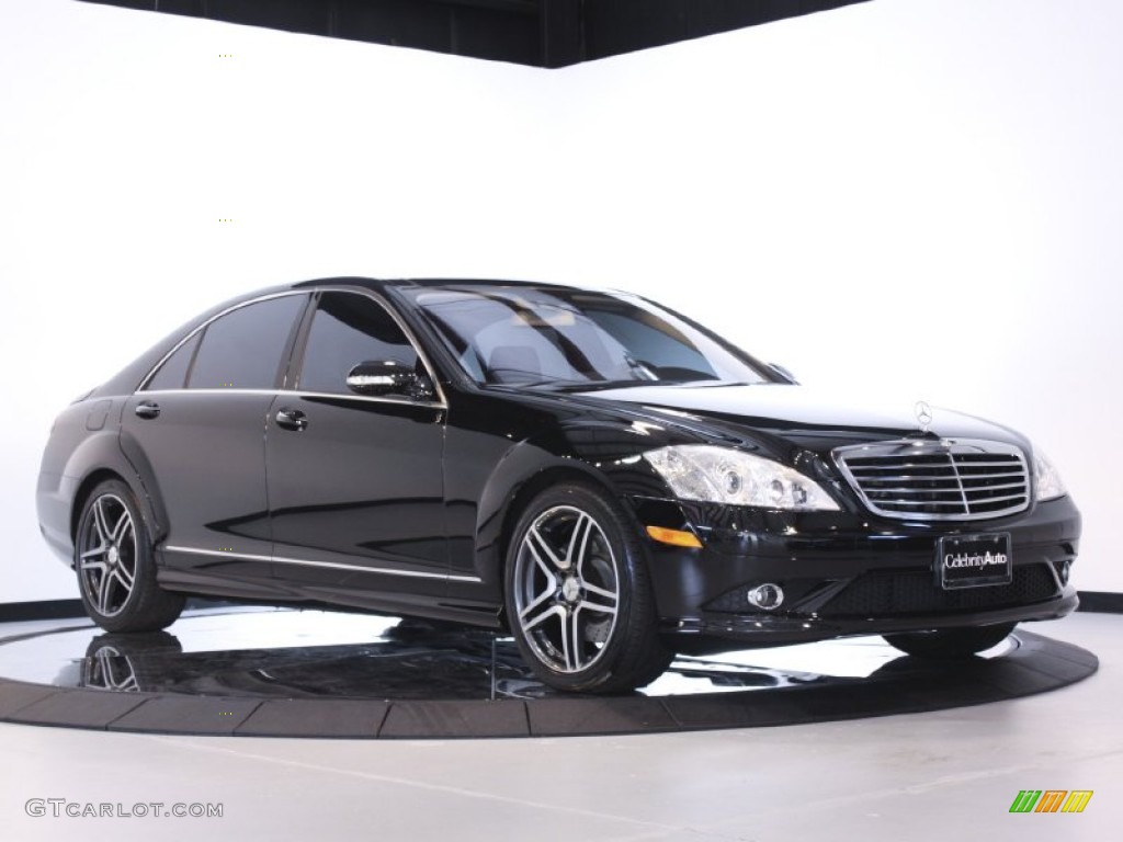 Black 2009 Mercedes-Benz S 550 4Matic Sedan Exterior Photo #57132313