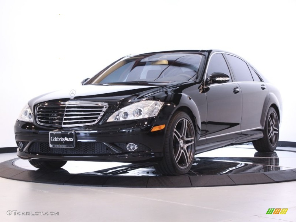 Black 2009 Mercedes-Benz S 550 4Matic Sedan Exterior Photo #57132334