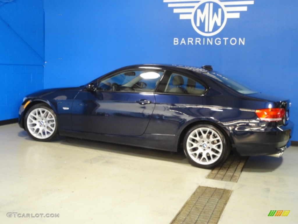 2009 3 Series 328i Coupe - Monaco Blue Metallic / Grey photo #4