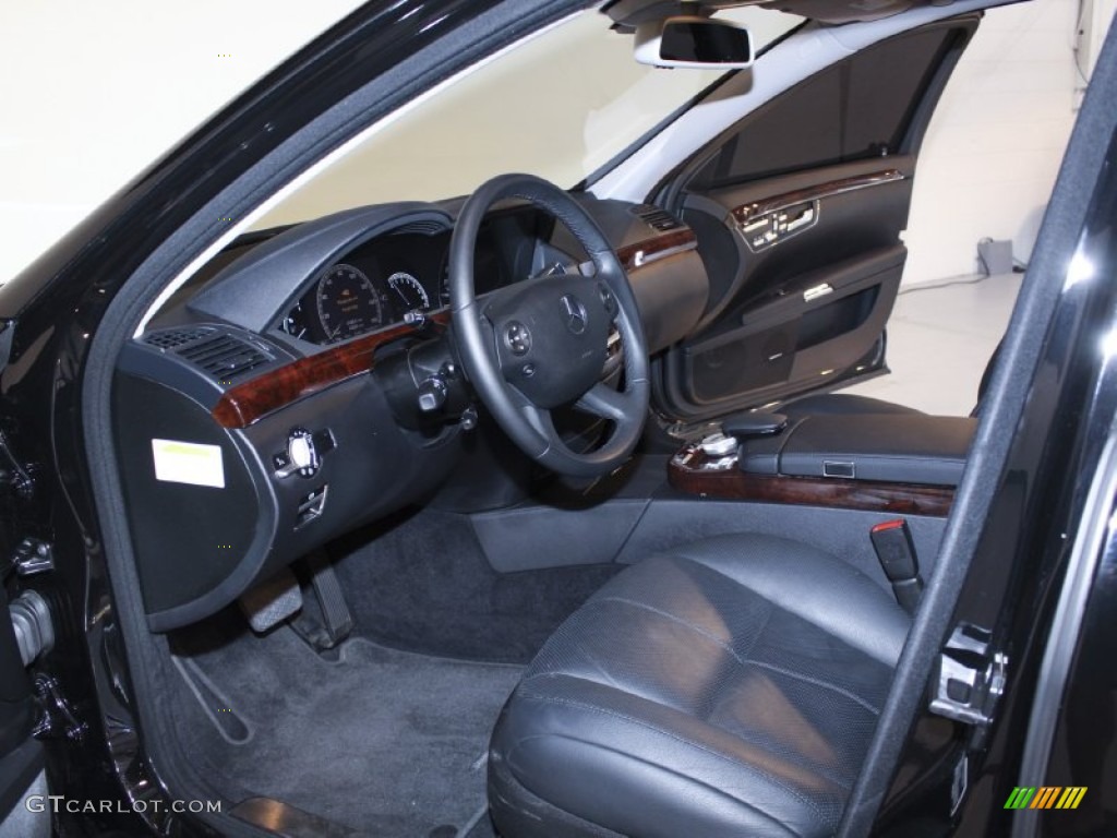 Black Interior 2009 Mercedes-Benz S 550 4Matic Sedan Photo #57132841