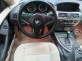 Creme Beige Steering Wheel Photo for 2004 BMW 6 Series #57133054