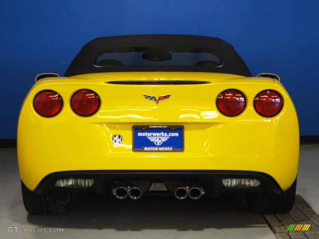 2008 Corvette Convertible - Velocity Yellow / Ebony photo #10