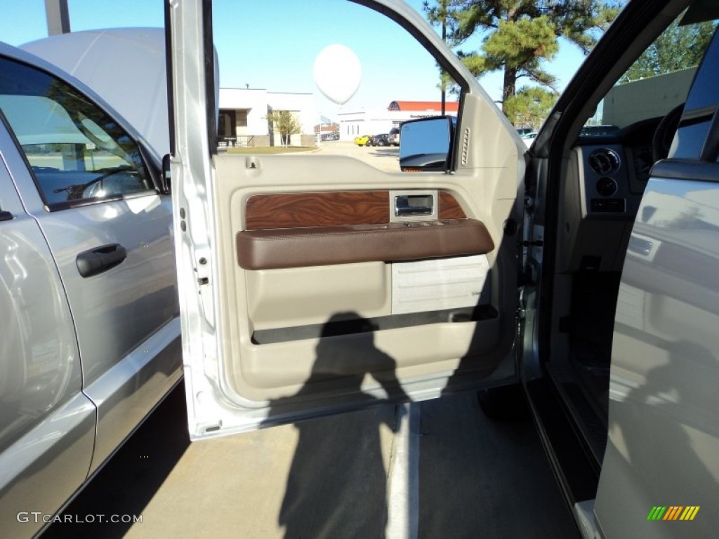 2010 F150 Platinum SuperCrew 4x4 - Ingot Silver Metallic / Medium Stone Leather/Sienna Brown photo #15