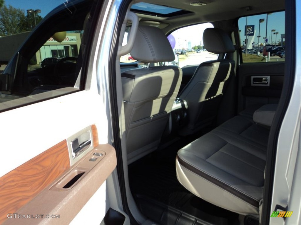 2010 F150 Platinum SuperCrew 4x4 - Ingot Silver Metallic / Medium Stone Leather/Sienna Brown photo #16